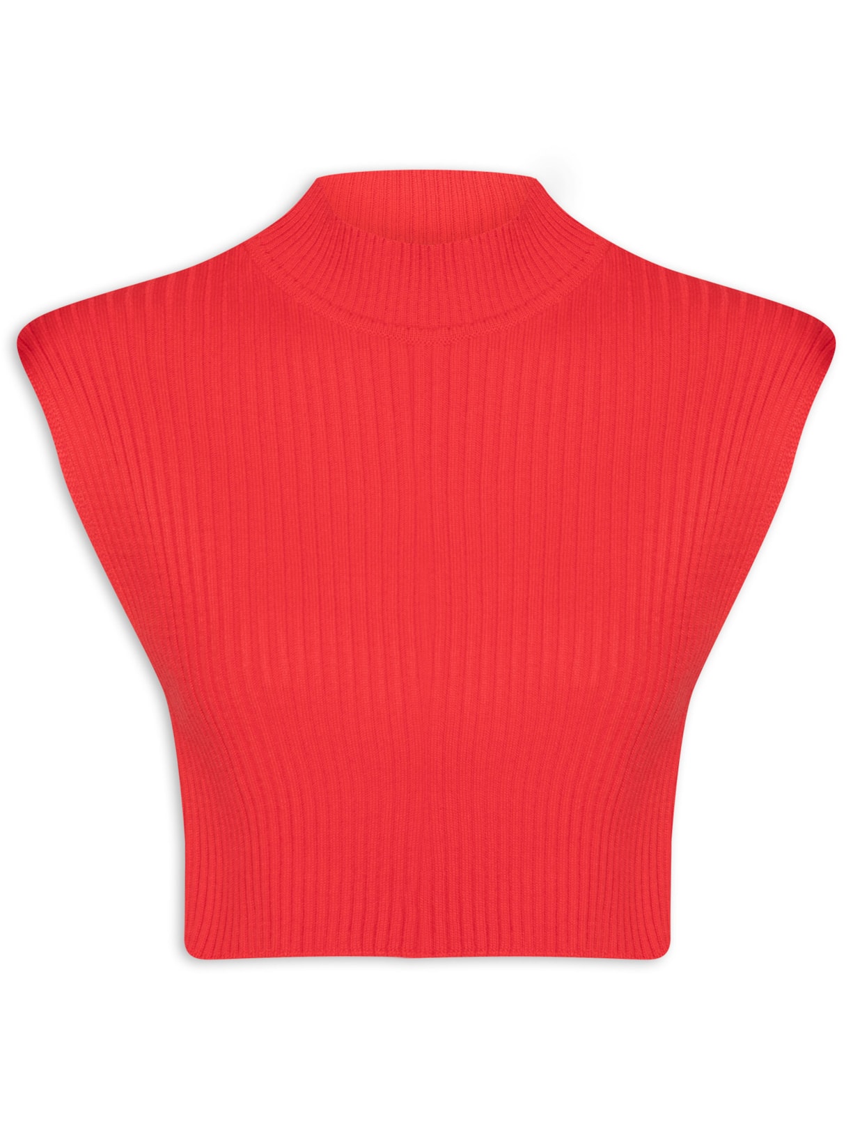 Blusa Feminina Tricot Gola Alta Vermelho  Dress To