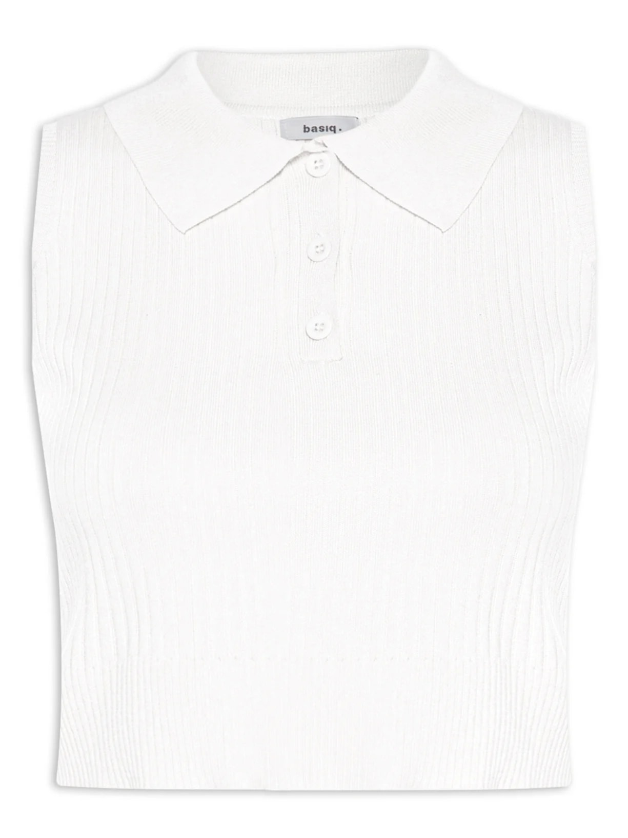 Blusa Feminina Tricot Gola Esporte - Off White