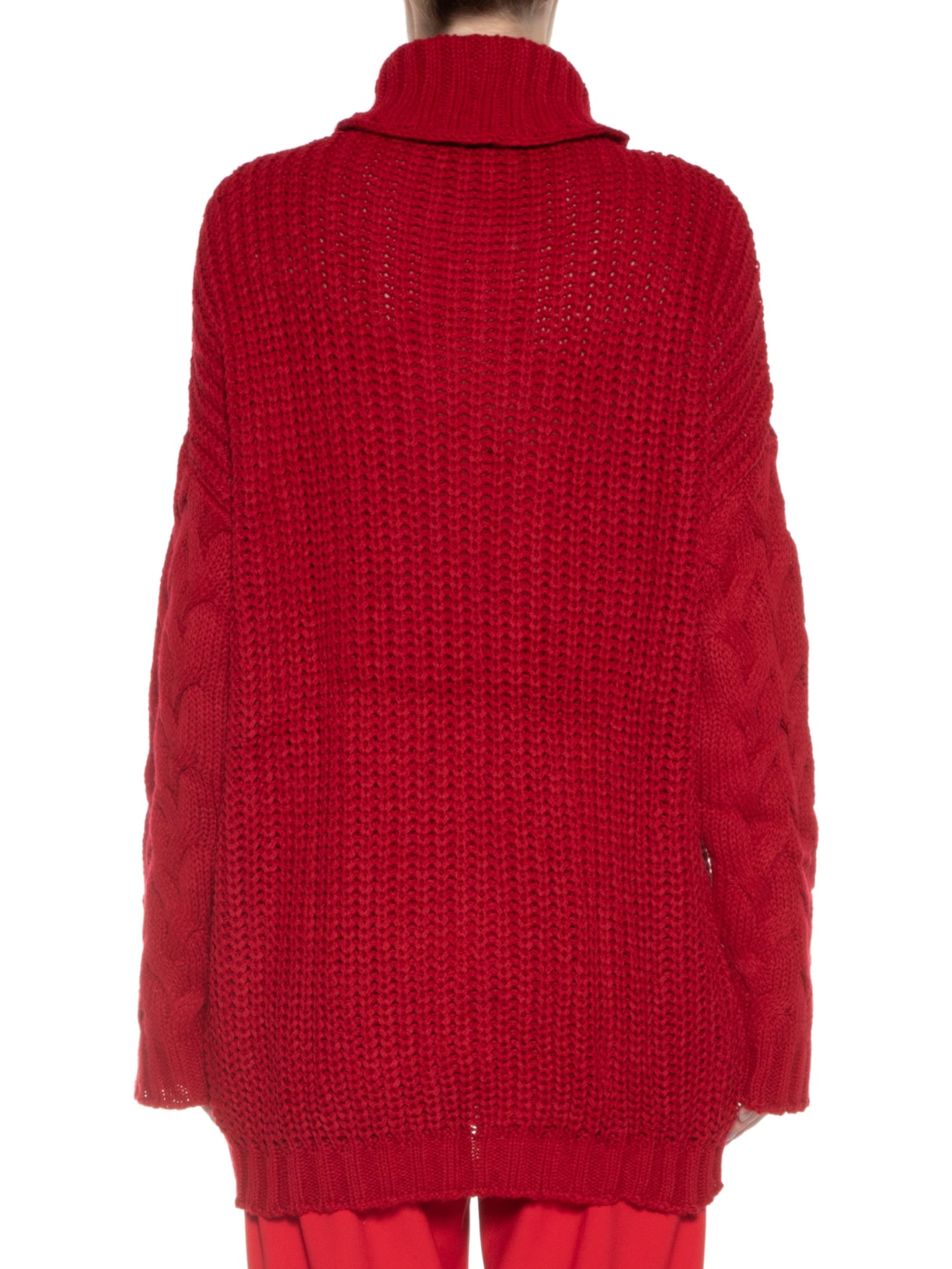 Blusa Feminina Tricot Gola Rulê Vermelho '2Essential