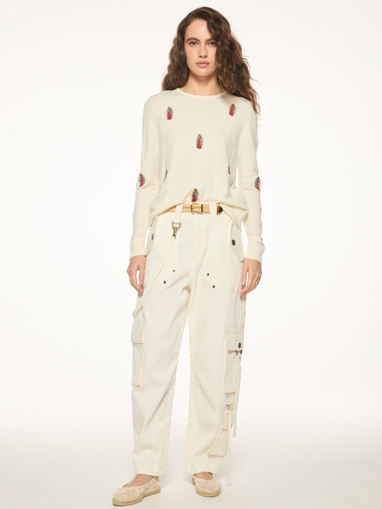 Blusa Feminina Tricot Guadalupe V27 Off White Mixed