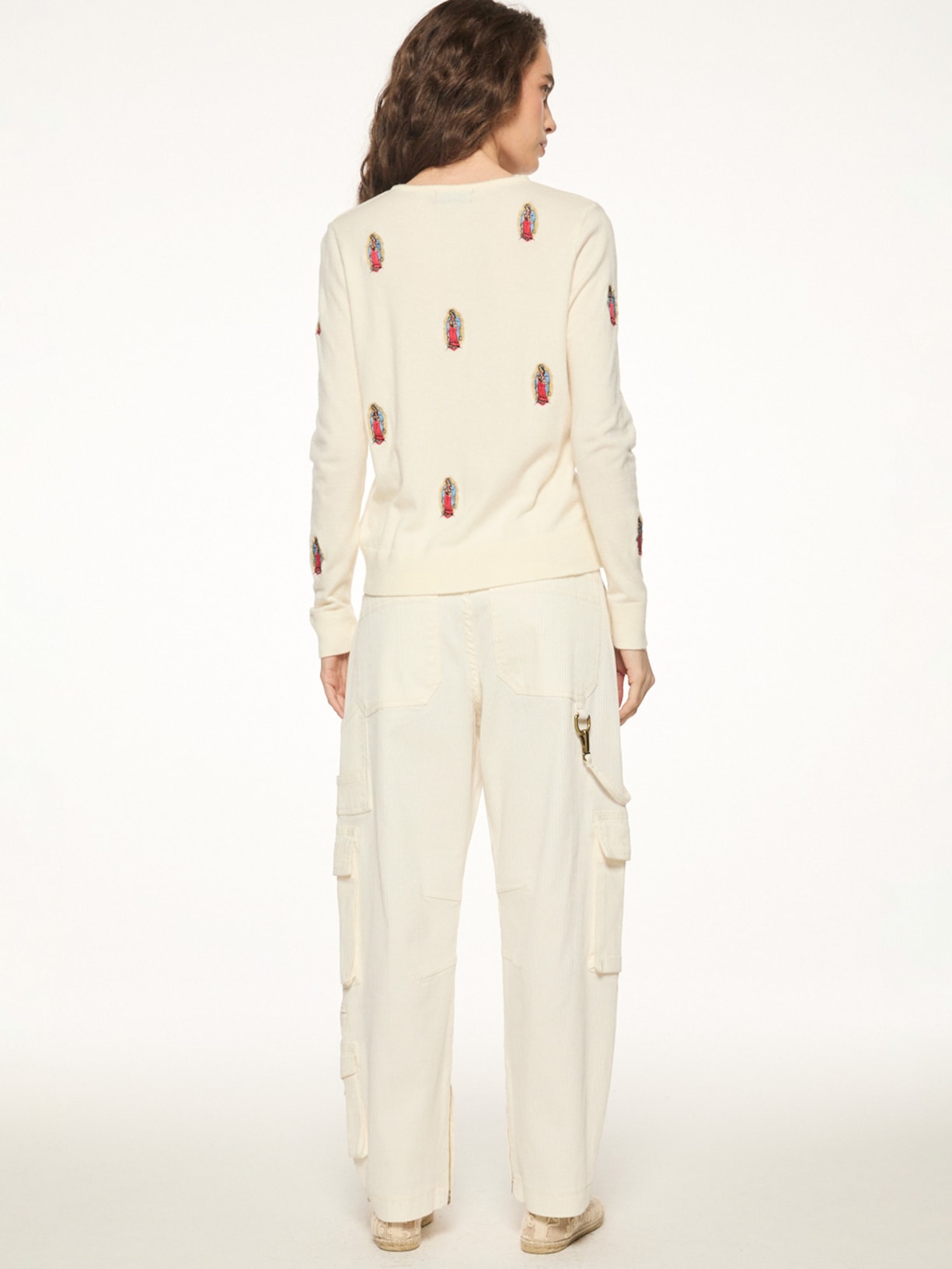 Blusa Feminina Tricot Guadalupe V27 Off White Mixed