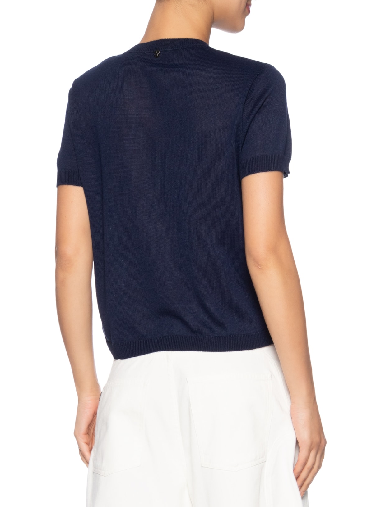 Blusa Feminina Tricot Life Comes In Waves Azul Animale Jeans