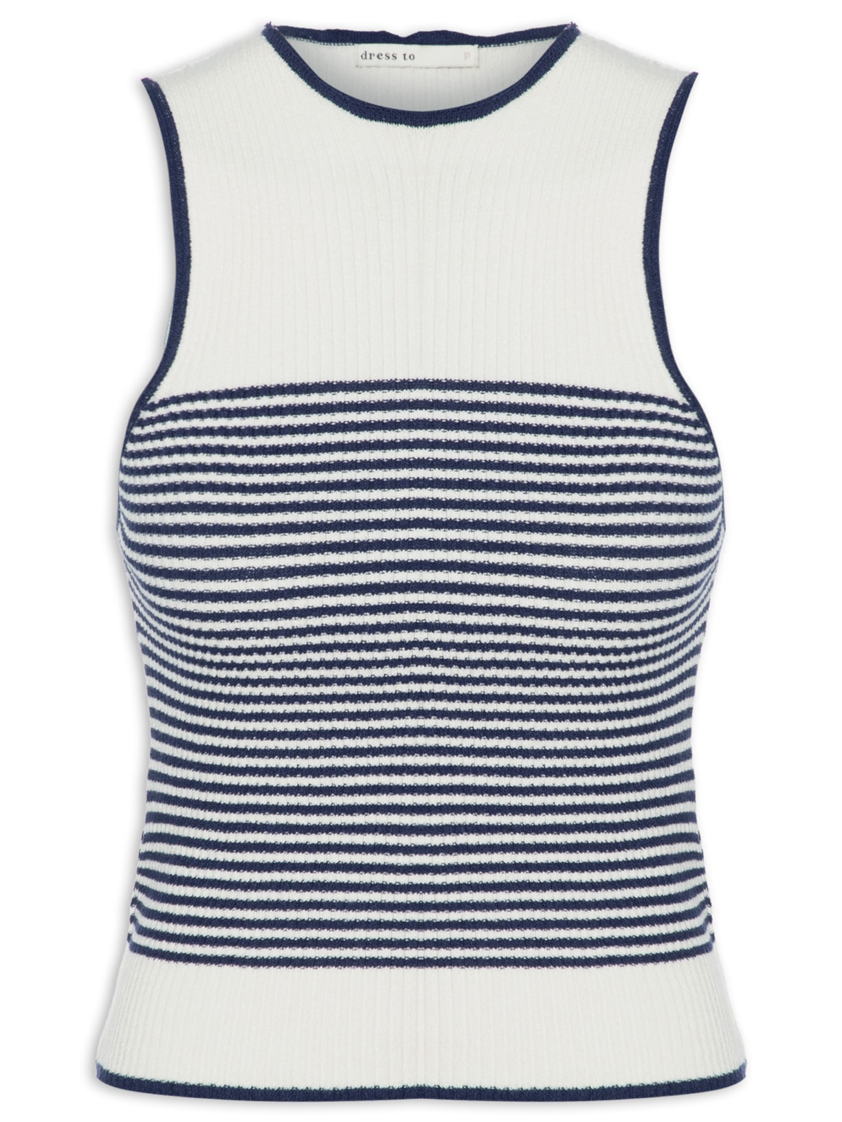 Blusa Feminina Tricot Listrada - Azul