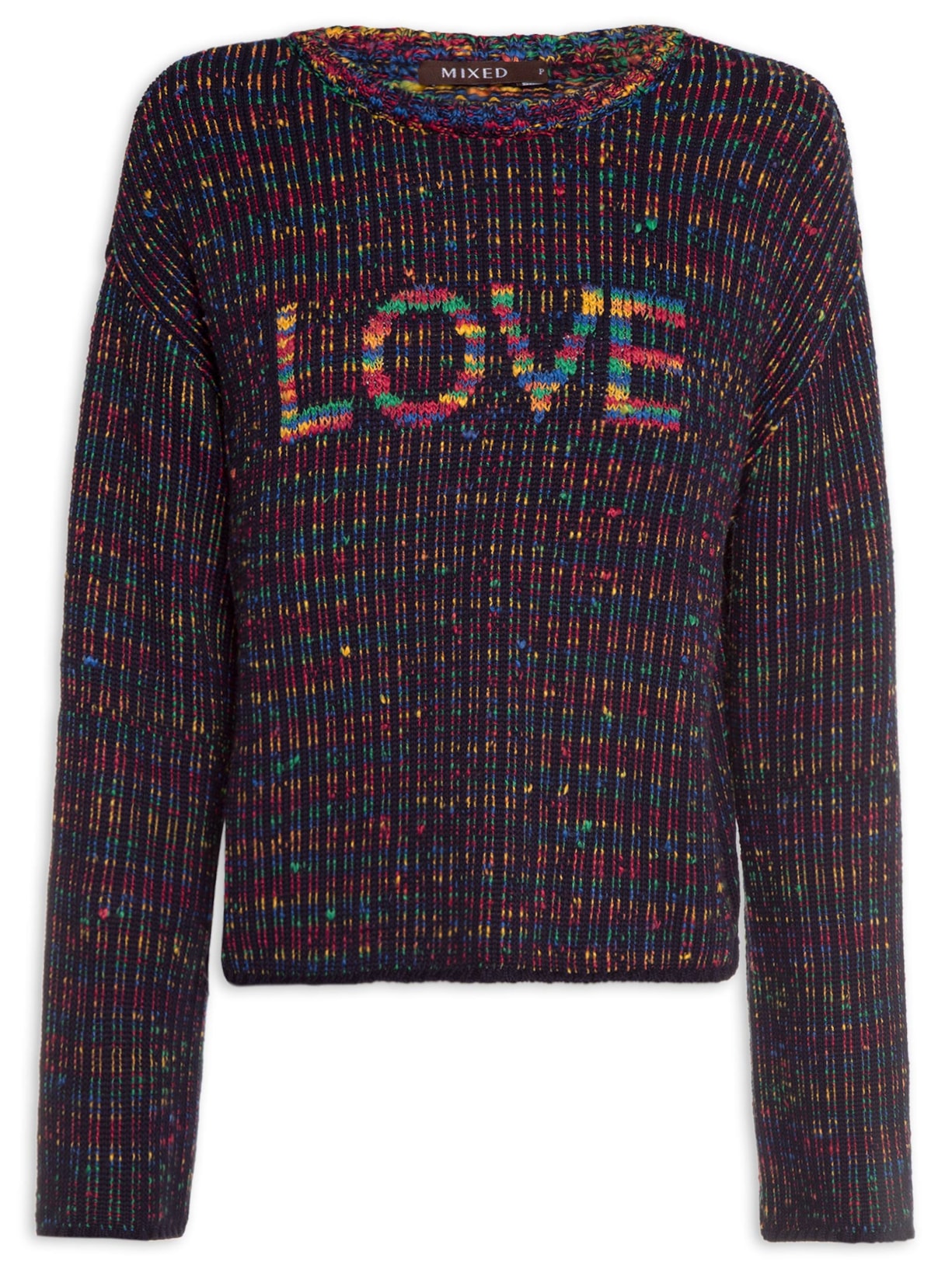 Blusa Feminina Tricot Love I23 Azul Mixed