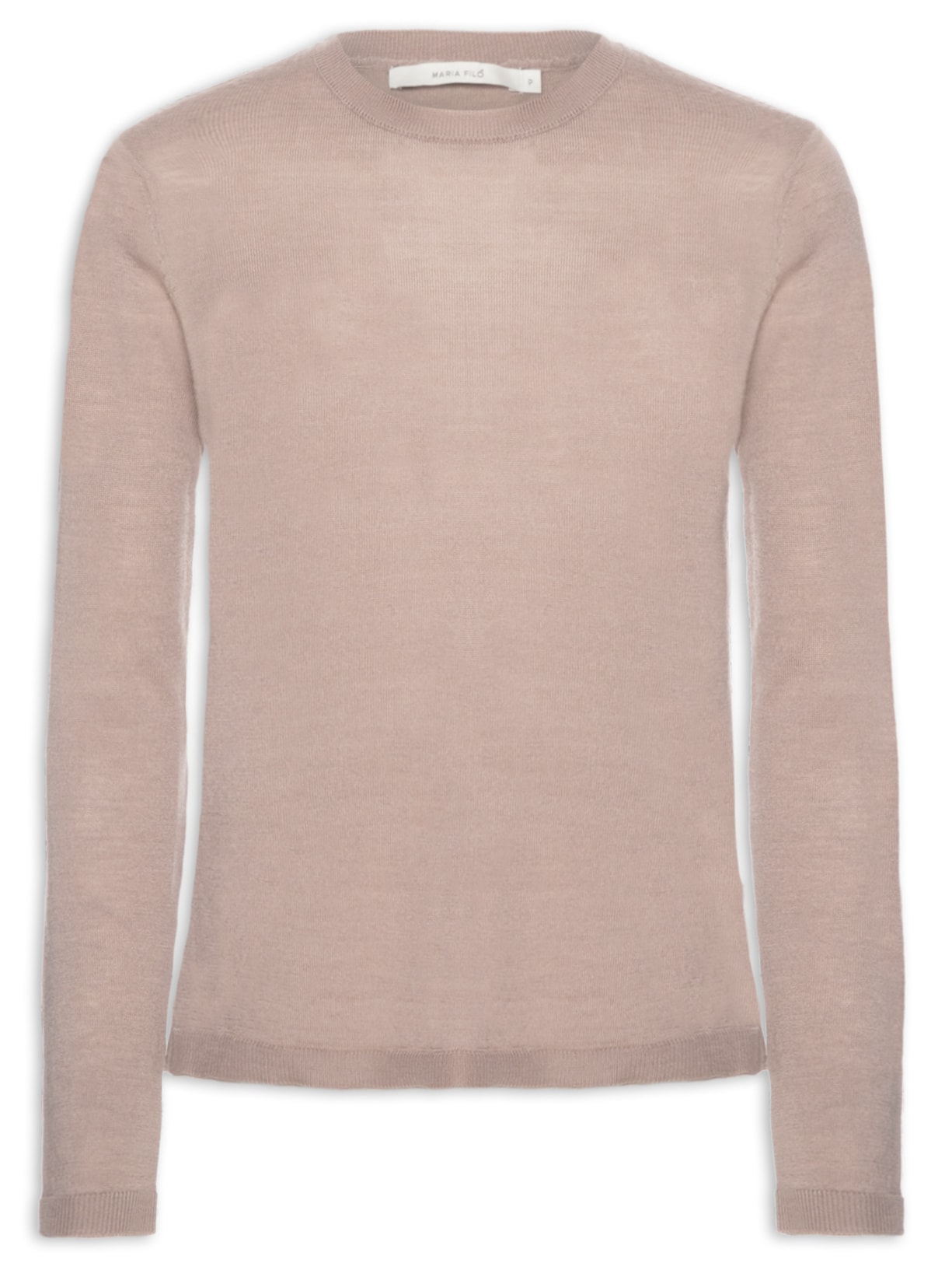 Blusa Feminina Tricot Manga Longa - Bege