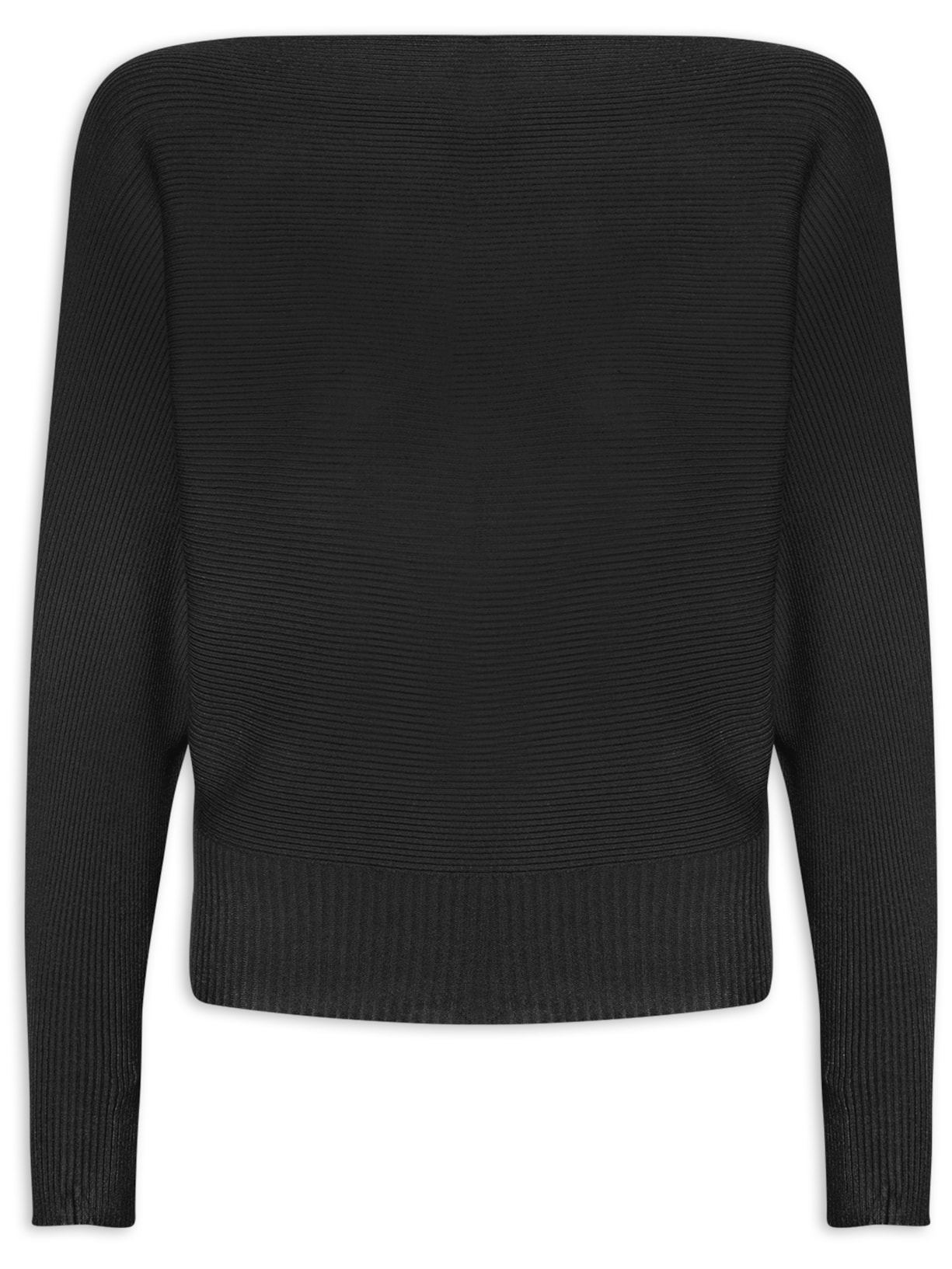 Blusa Feminina Tricot Manga Longa - Preto