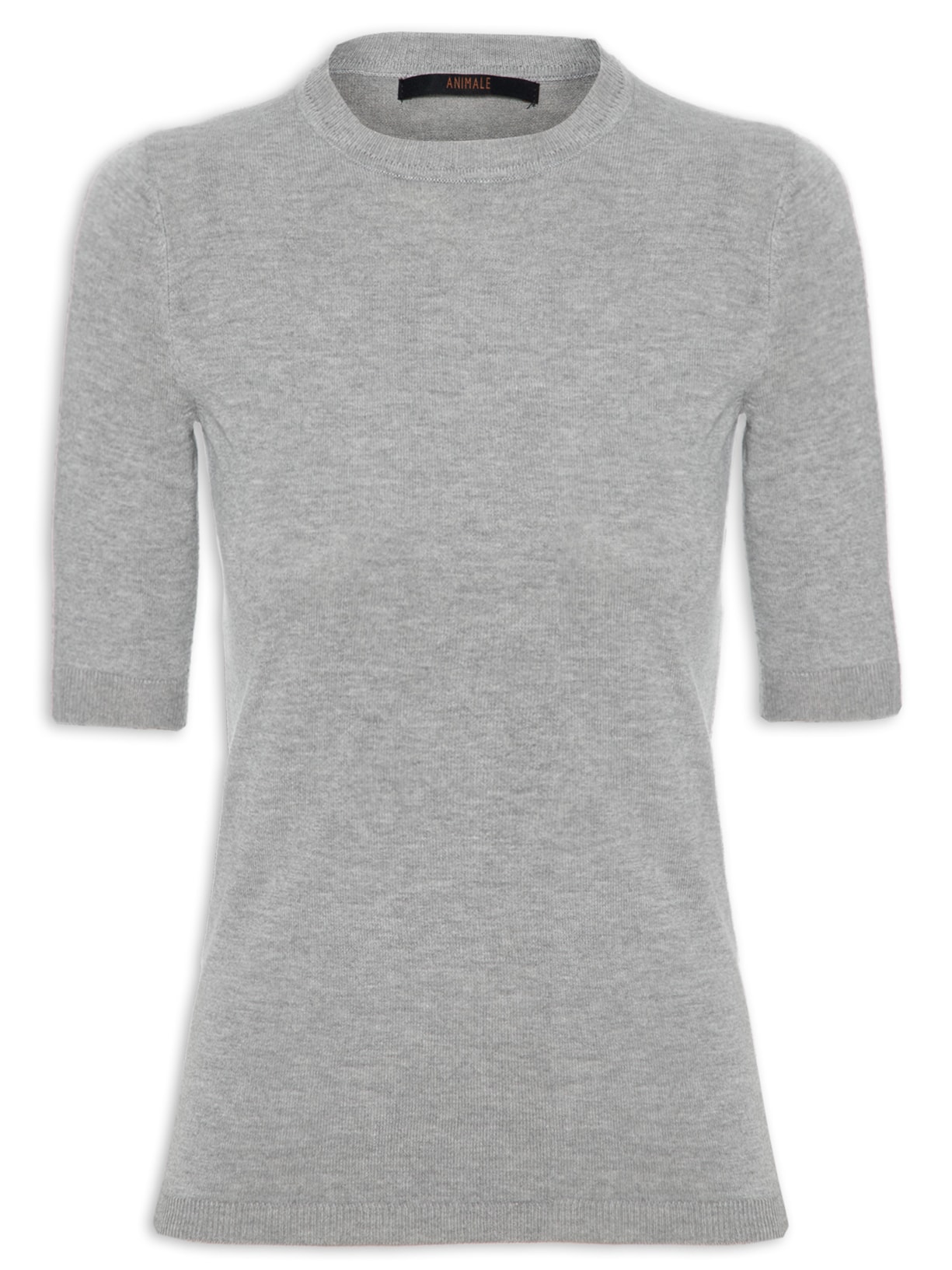 Blusa Feminina Tricot Mescla - Cinza