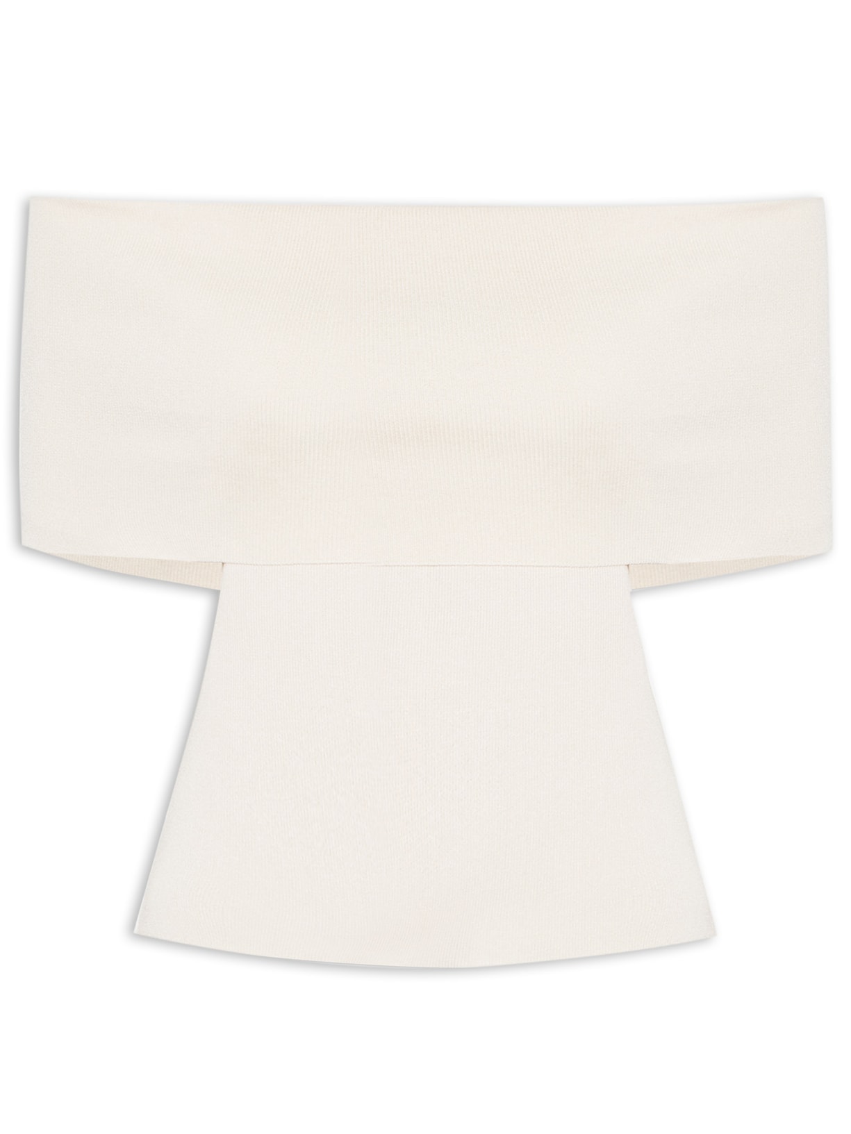 Blusa Feminina Tricot Ombro a Ombro - Bege