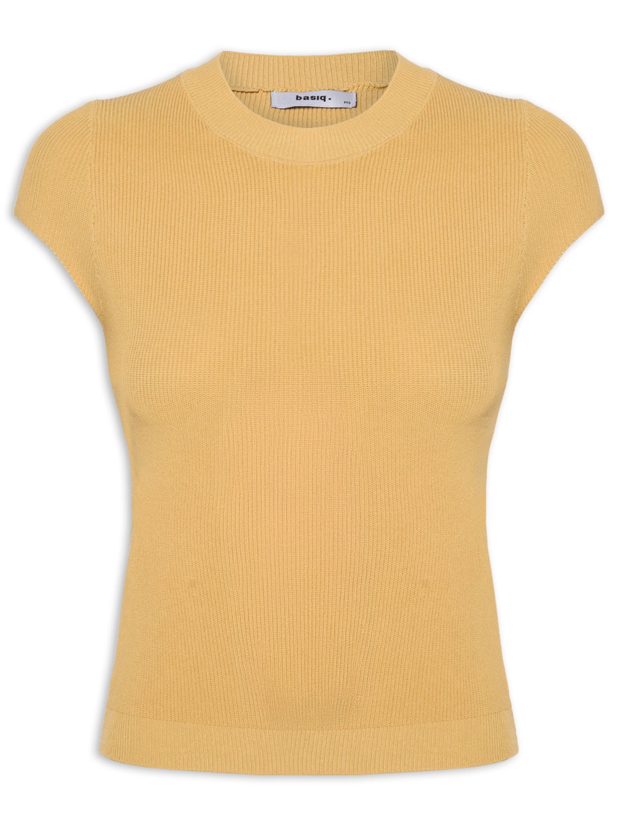 Blusa Feminina Tricot Oversized Bege Basiq