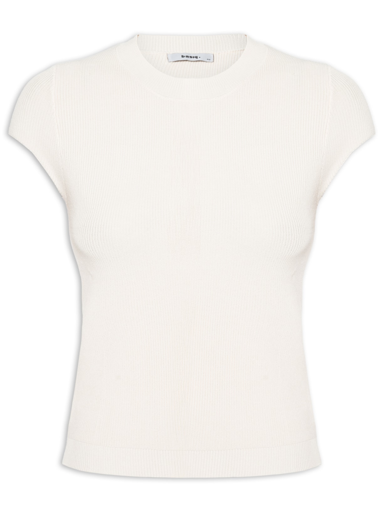 Blusa Feminina Tricot Oversized Bege Basiq