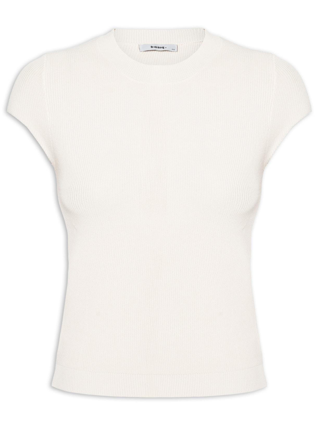 Blusa Feminina Tricot Oversized Bege Basiq