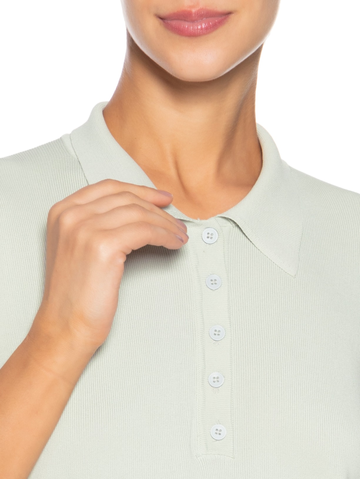 Blusa Feminina Tricot Oversized Gola Esporte Cinza Basiq