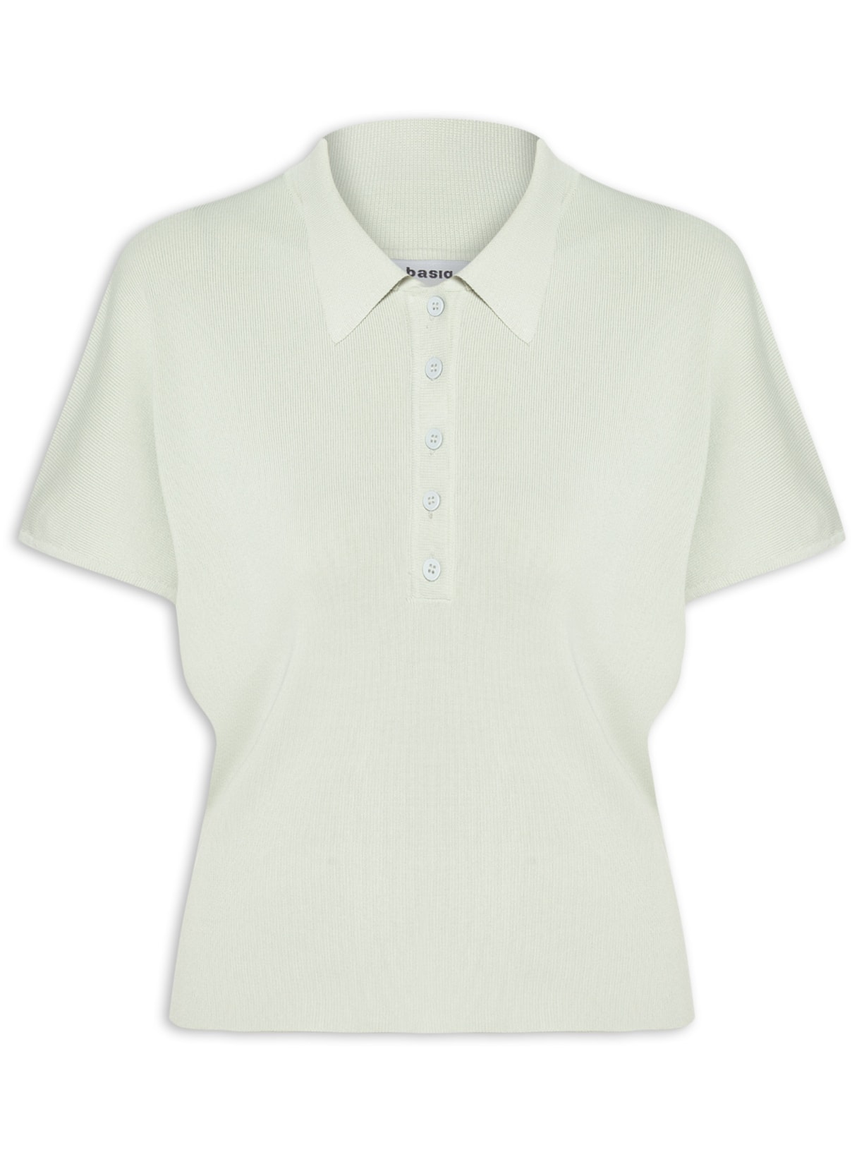 Blusa Feminina Tricot Oversized Gola Esporte Cinza Basiq