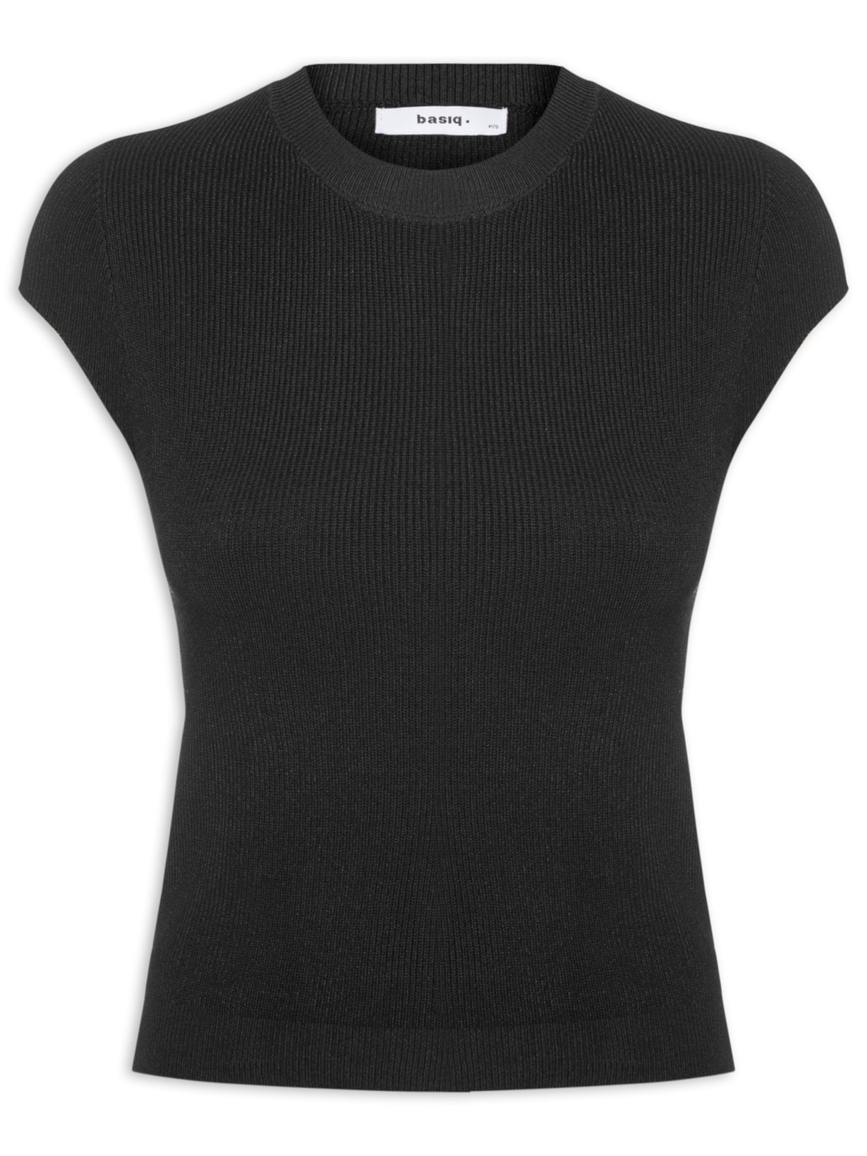Blusa Feminina Tricot Oversized Preto Basiq