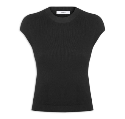 Blusa Feminina Tricot Oversized - Preto
