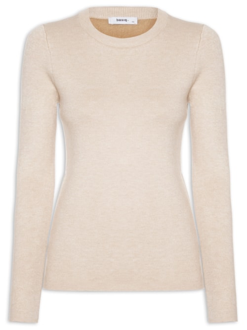 Blusa Feminina Tricot Peluciado – Bege