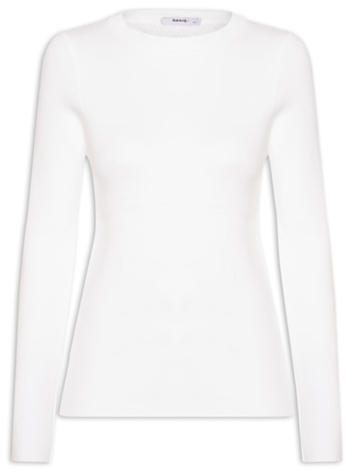 Blusa Feminina Tricot Peluciado – Off White