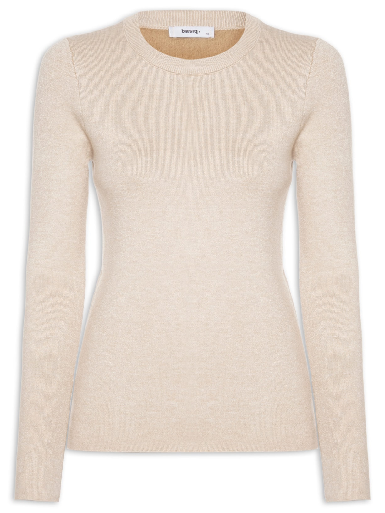 Blusa Feminina Tricot Peluciado – Bege Basiq