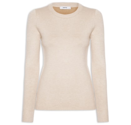 Blusa Feminina Tricot Peluciado – Bege