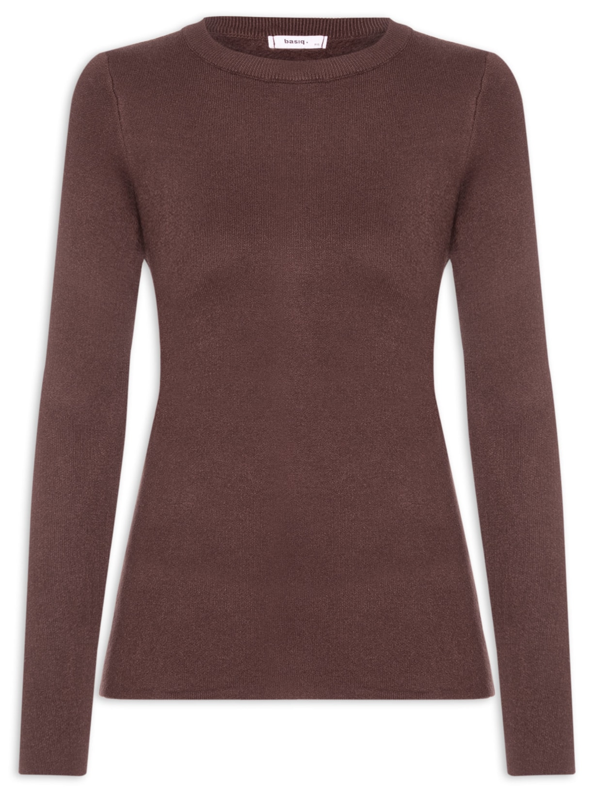 Blusa Feminina Tricot Peluciado – Marrom Basiq