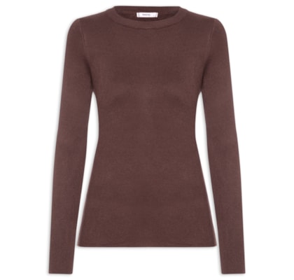 Blusa Feminina Tricot Peluciado – Marrom