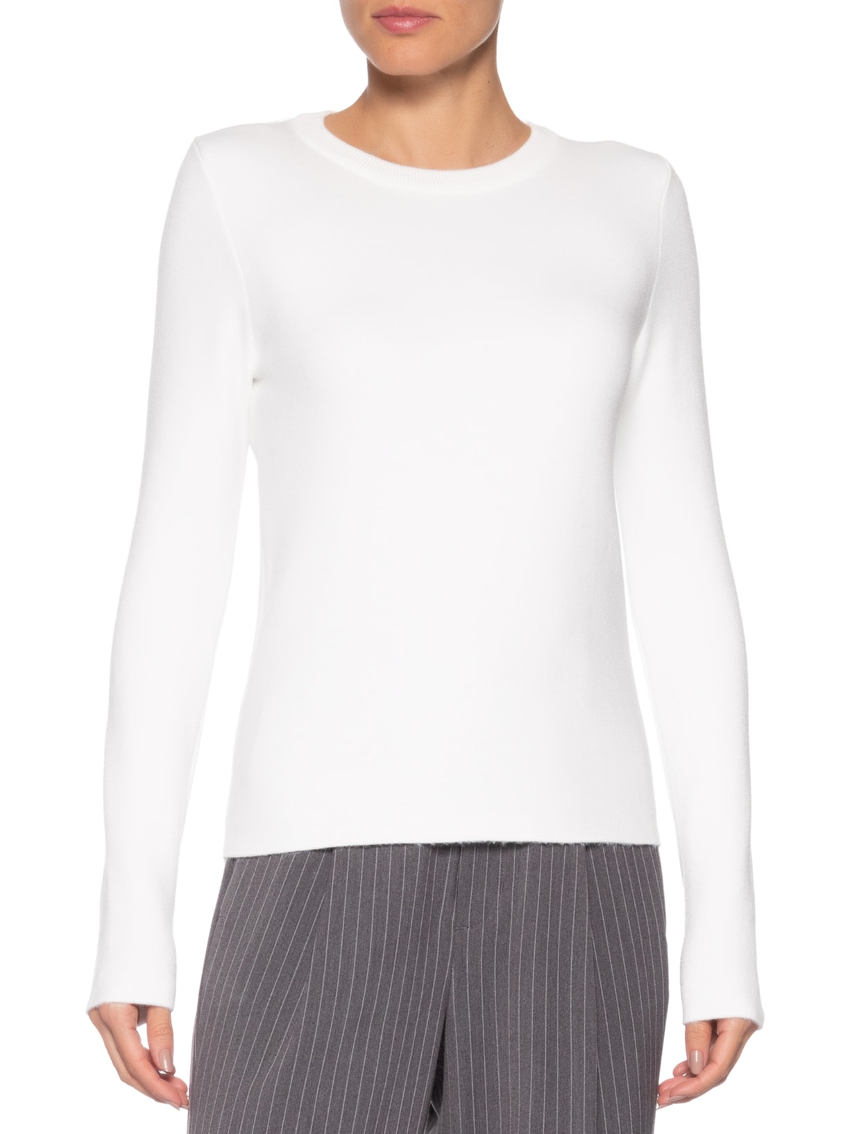 Blusa Feminina Tricot Peluciado – Off White Basiq