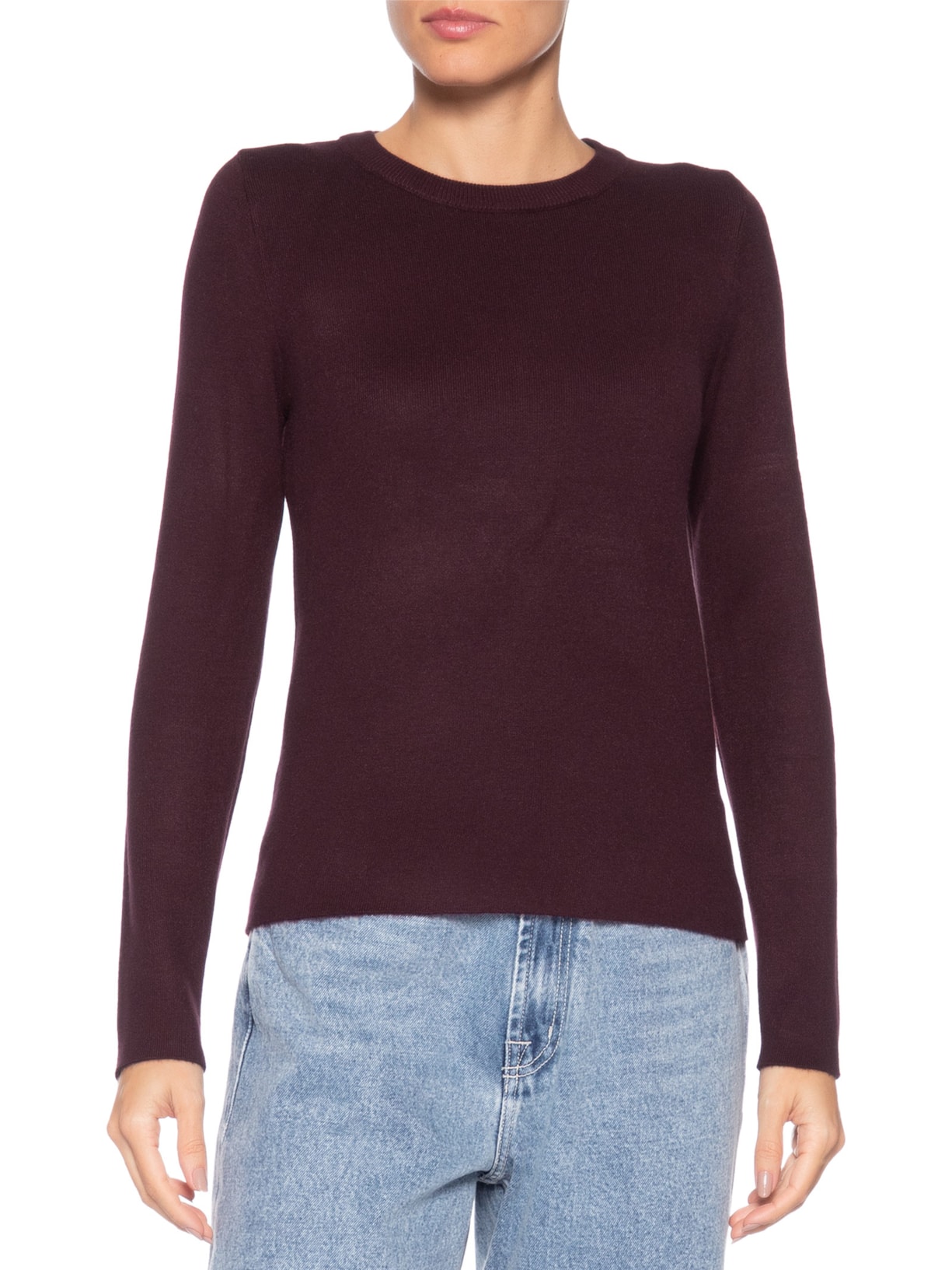 Blusa Feminina Tricot Peluciado – Vermelho Basiq