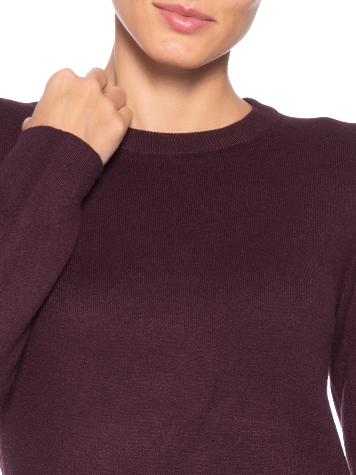 Blusa Feminina Tricot Peluciado – Vermelho Basiq