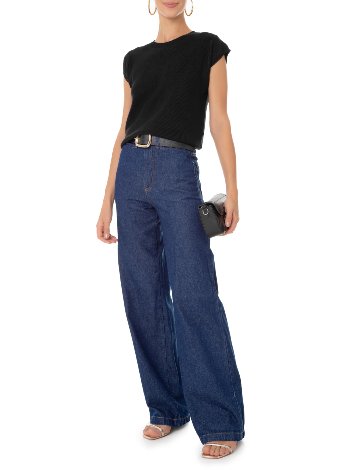 Blusa Feminina Tricot Preto '2Essential