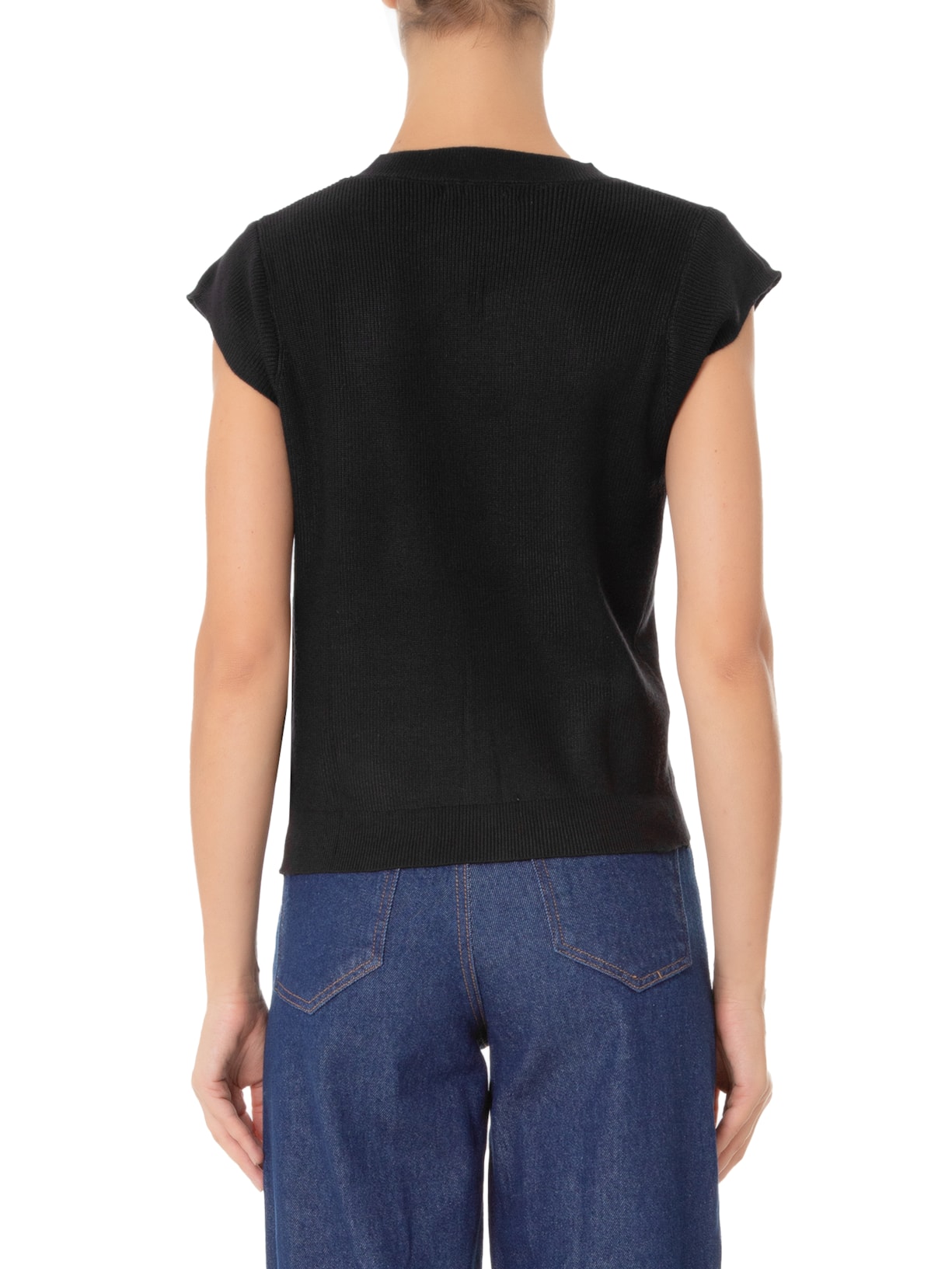 Blusa Feminina Tricot Preto '2Essential