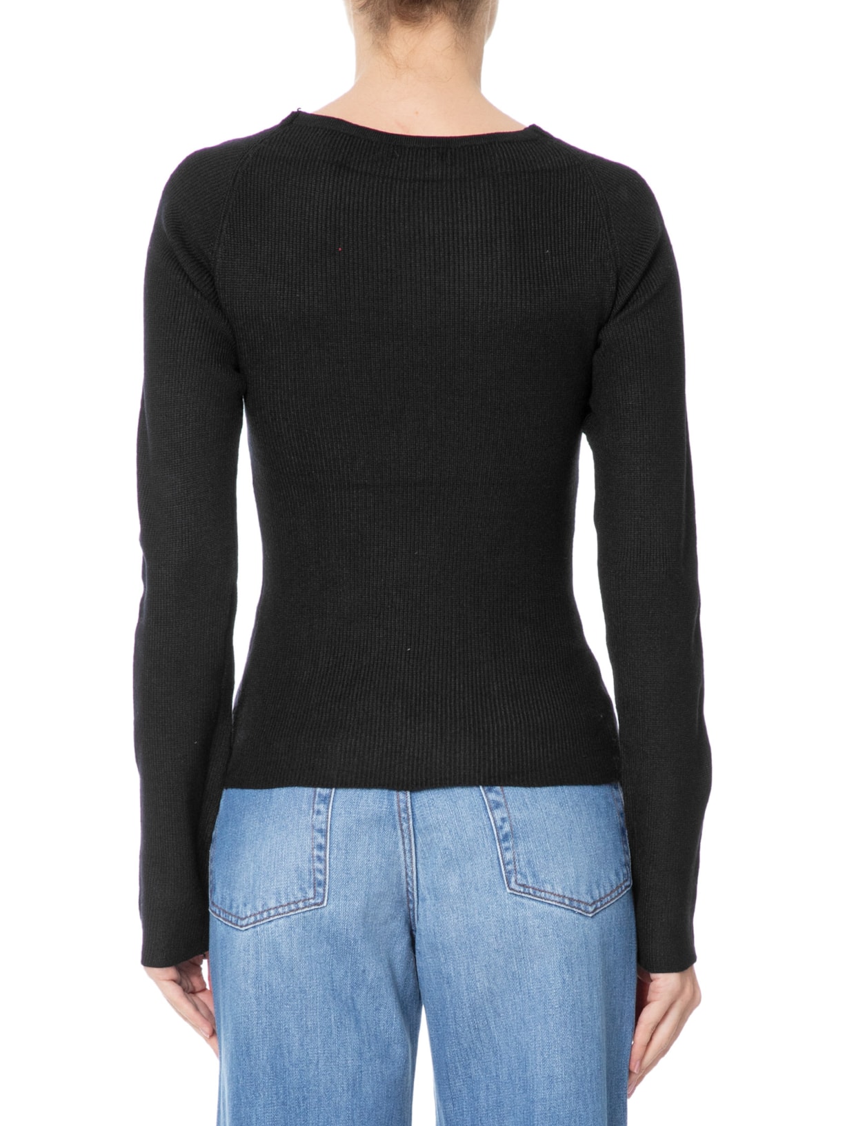 Blusa Feminina Tricot Preto Basiq