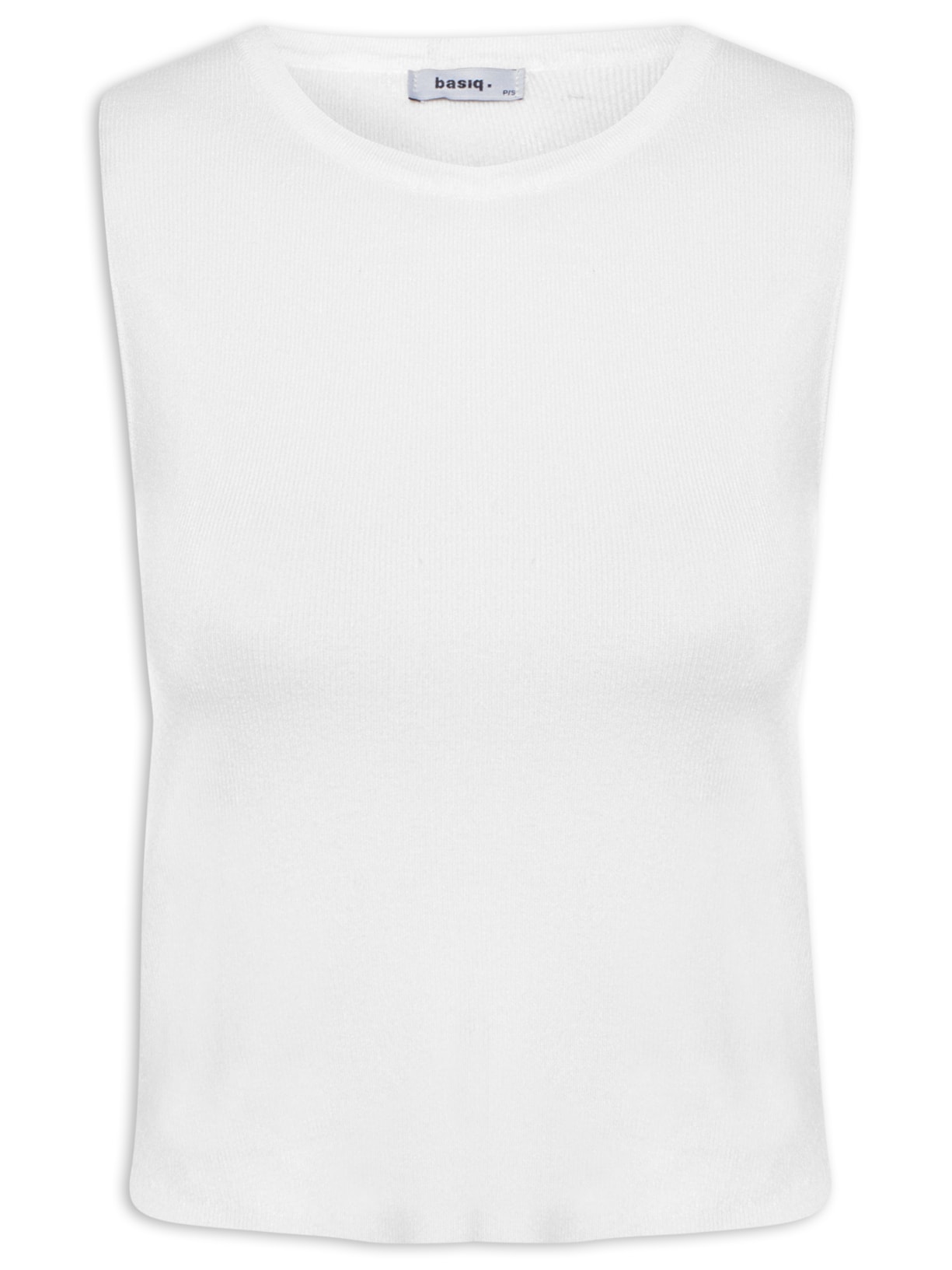 Blusa Feminina Tricot Sem Manga - Off White