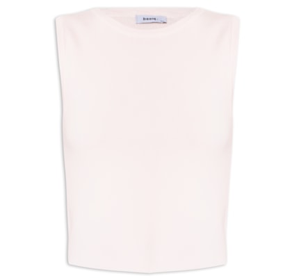 Blusa Feminina Tricot Sem Manga - Rosa