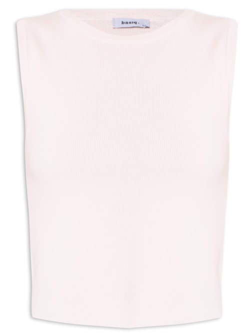 Blusa Feminina Tricot Sem Manga - Rosa