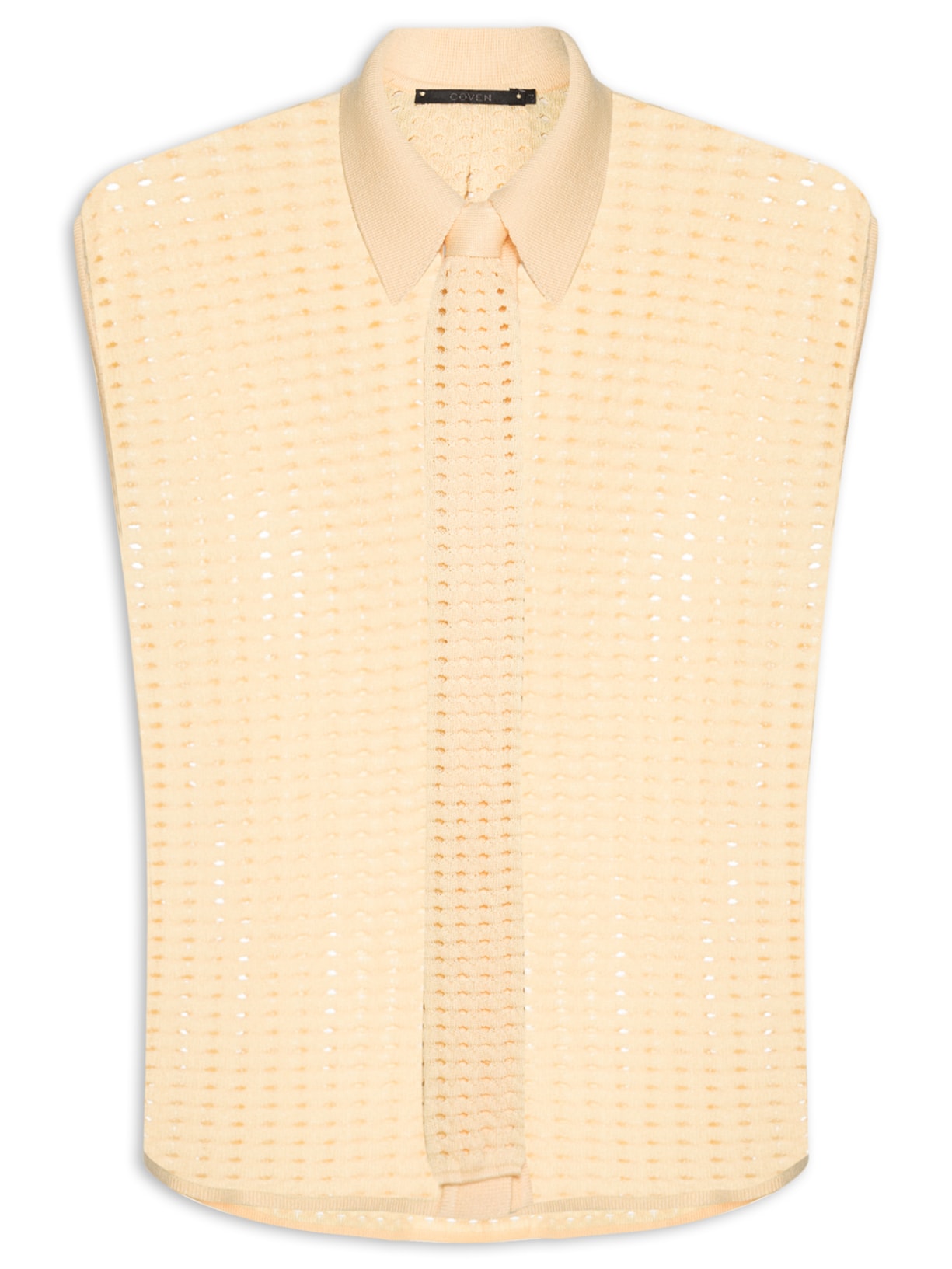 Blusa Feminina Tricot Tela Monocromática - Amarelo