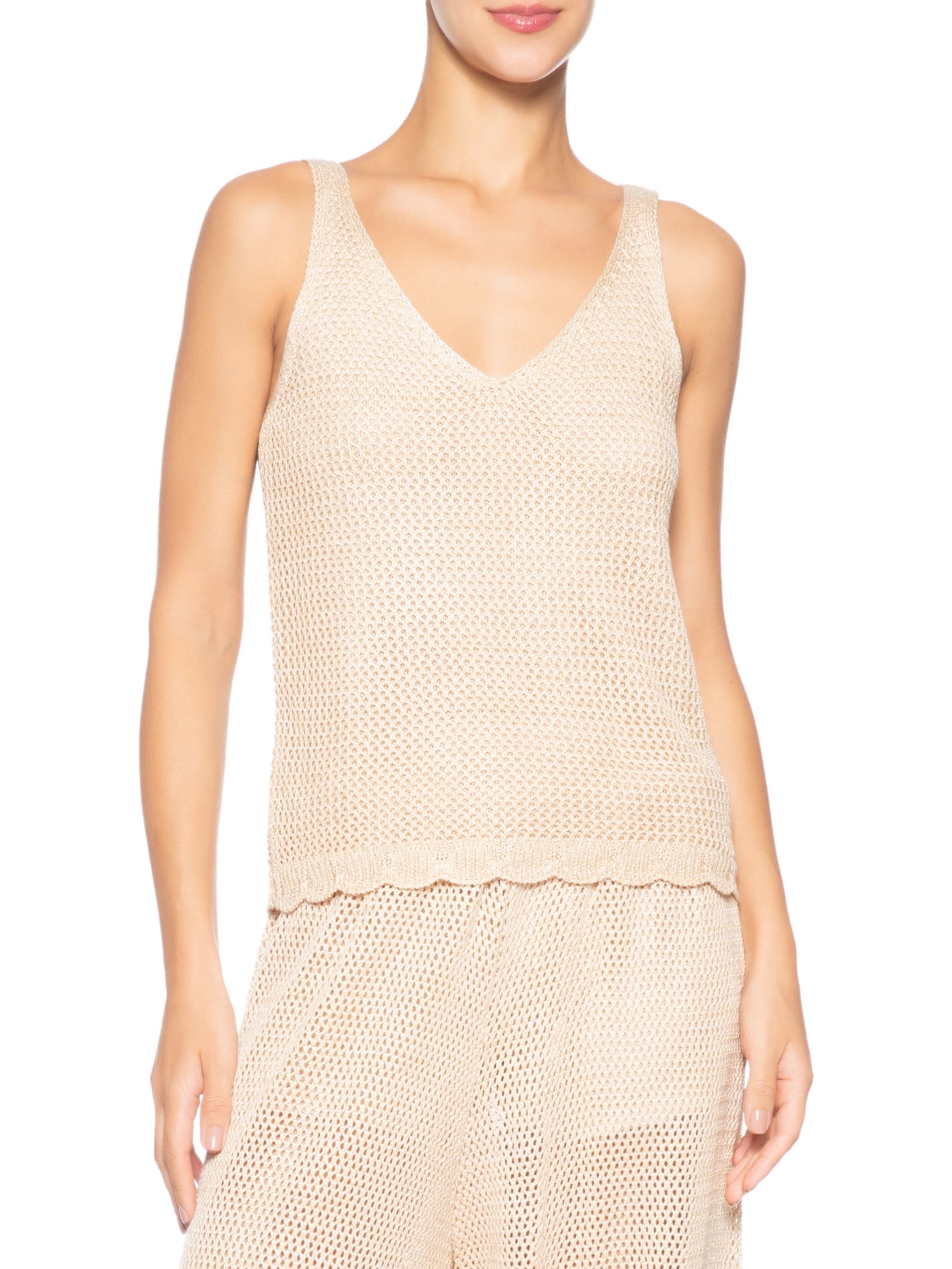 Blusa Feminina Tricot Telada Lurex – Dourado Dress To