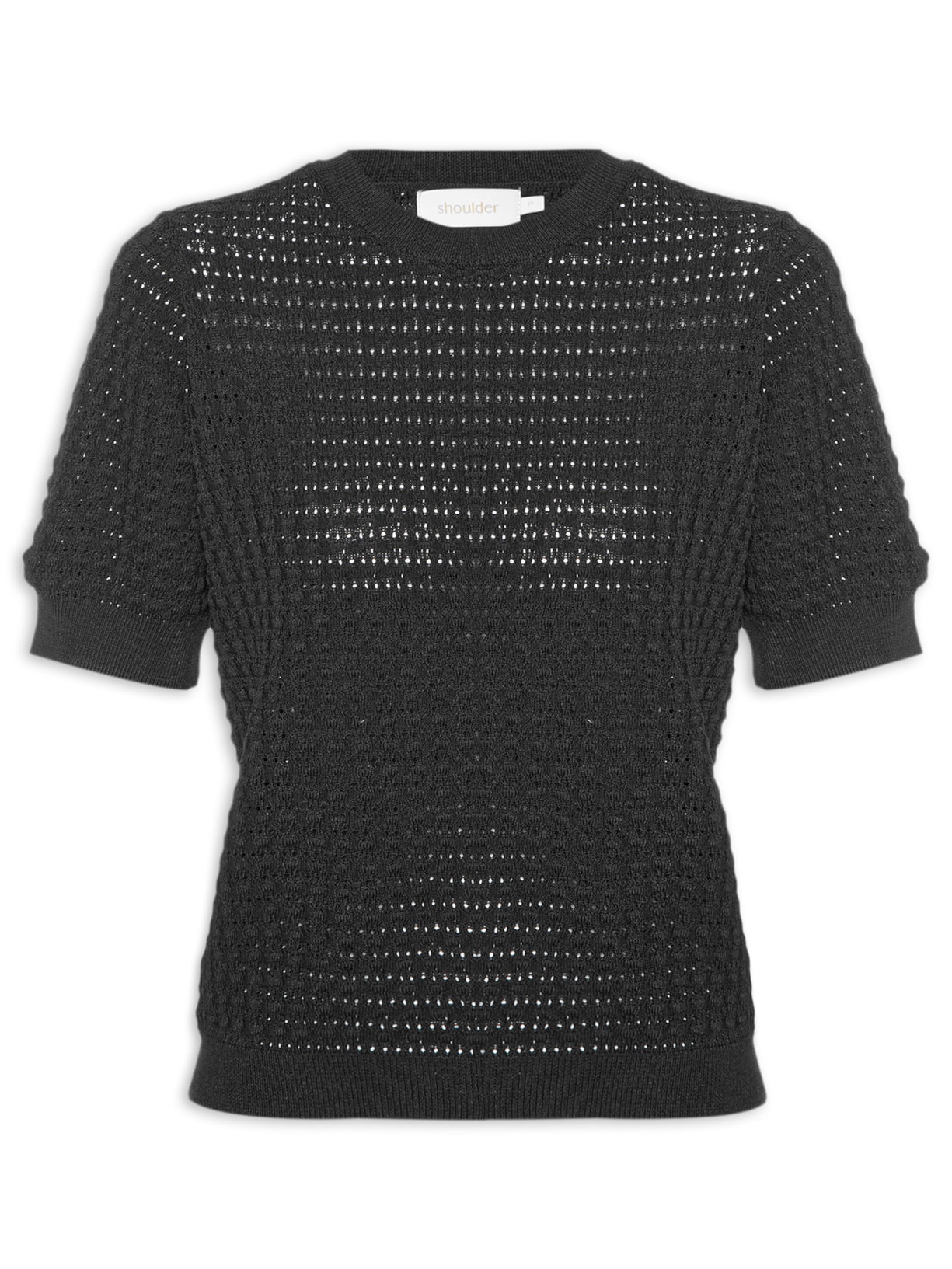 Blusa Feminina Tricot Textura - Preto