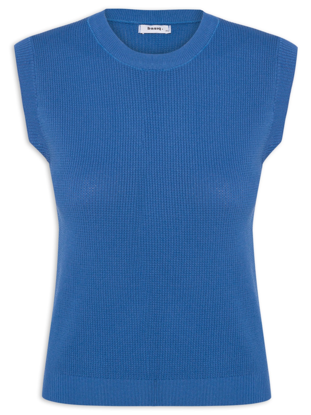 Blusa Feminina Tricot Texturizada - Azul