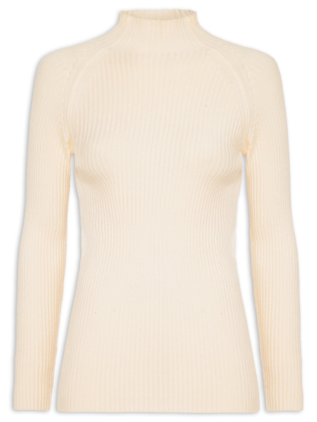 Blusa Feminina Tricot Texturizado Amarelo Basiq