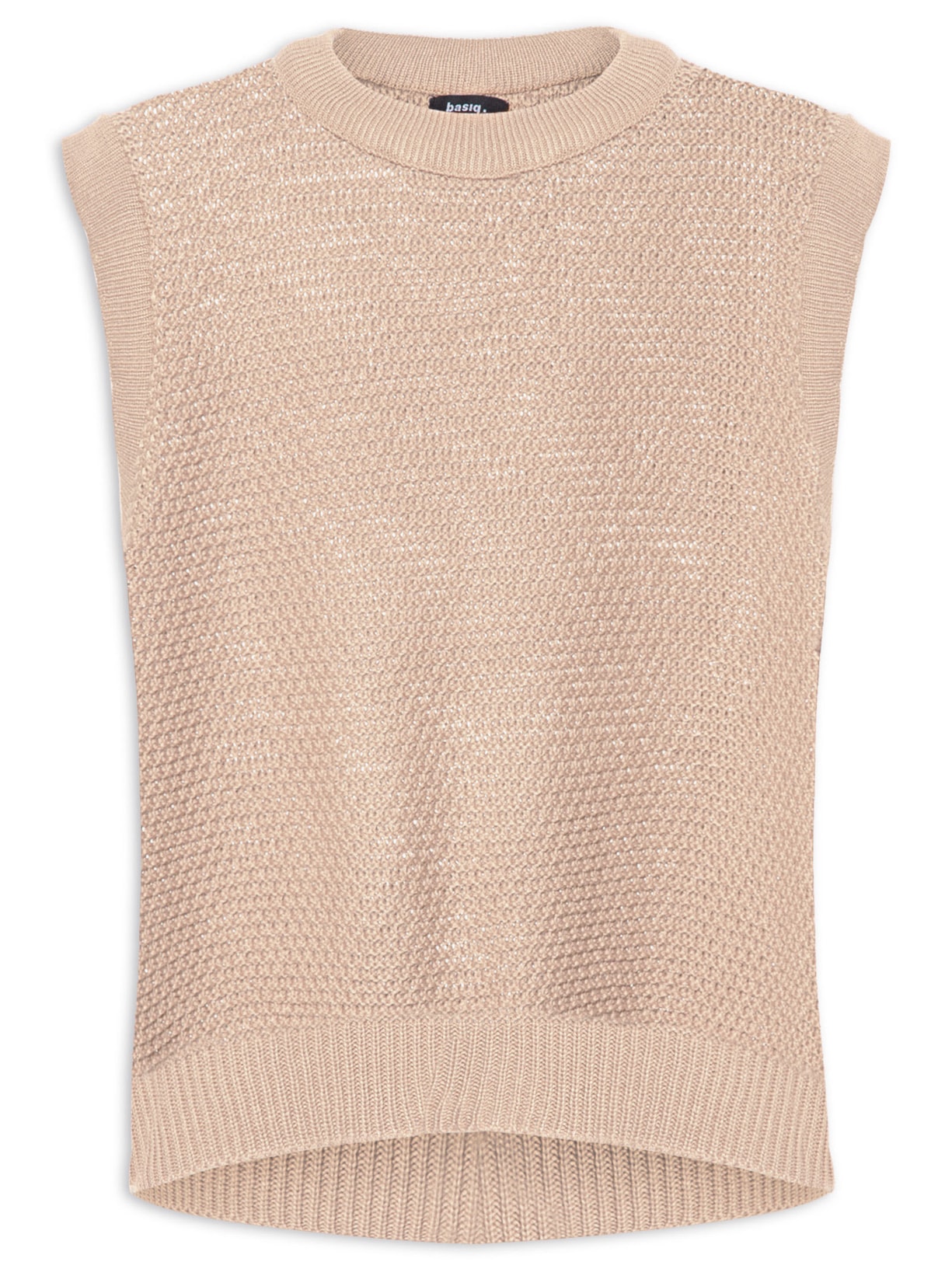 Blusa Feminina Tricot Texturizado - Bege