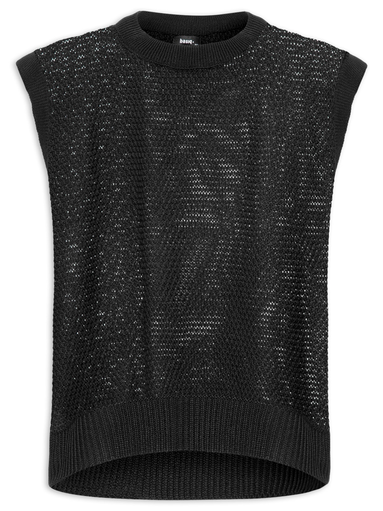 Blusa Feminina Tricot Texturizado - Preto