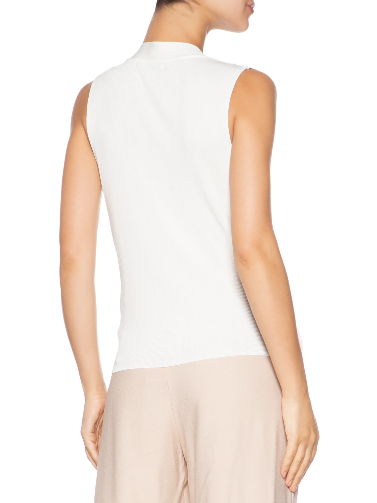 Blusa Feminina Tricot Transpassada Bege Basiq