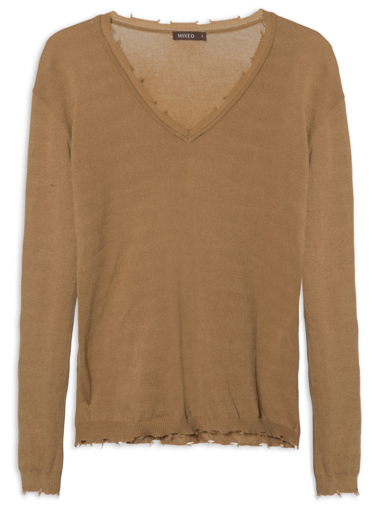 Blusa Feminina Tricot Trash - Marrom