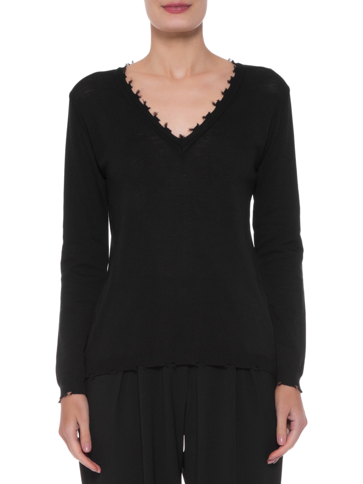 Blusa Feminina Tricot Trash Preto Mixed