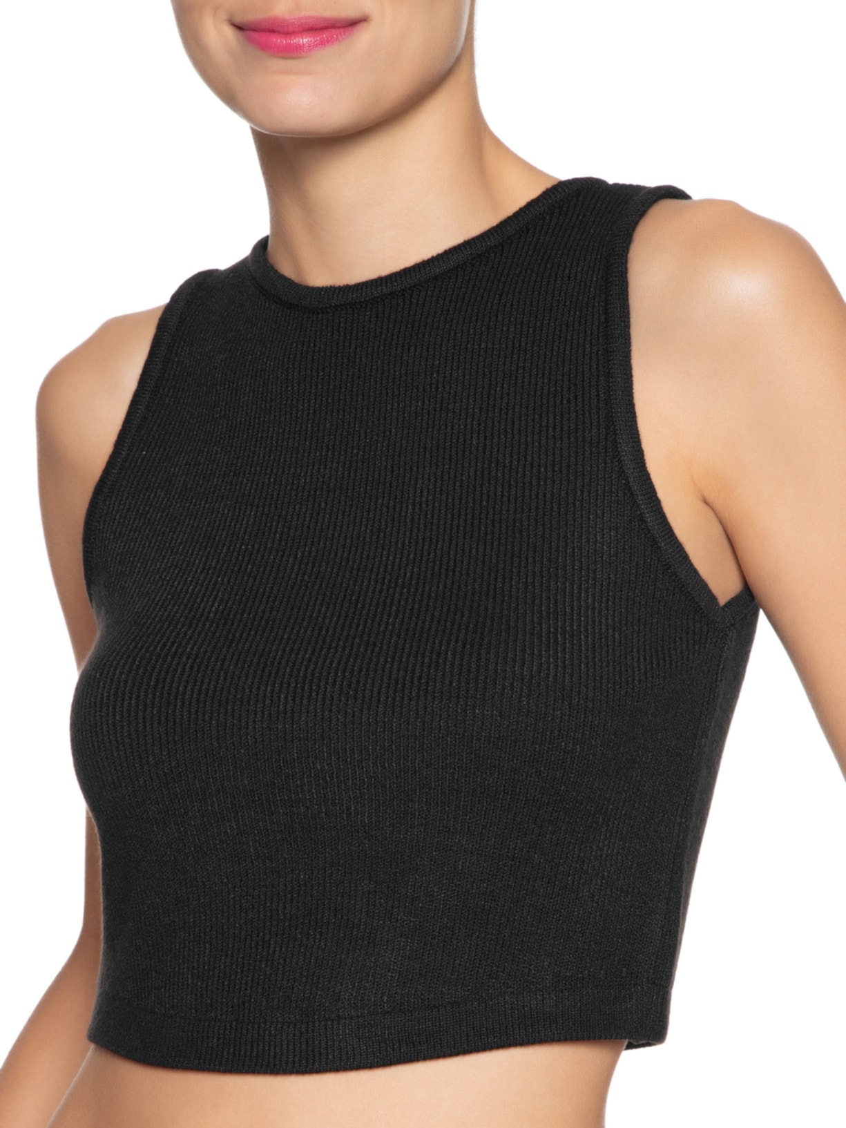 Blusa Feminina Tricot Zíper Preto Dress To
