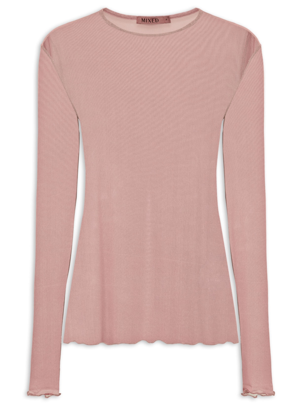 Blusa Feminina Tule Becky V27 Rosa Mixed