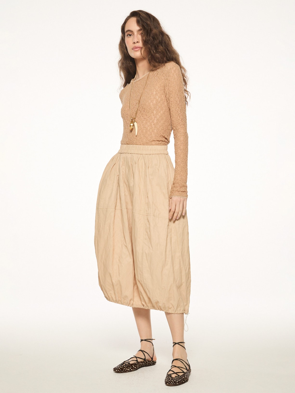 Blusa Feminina Tule Bossa V27 Bege Mixed