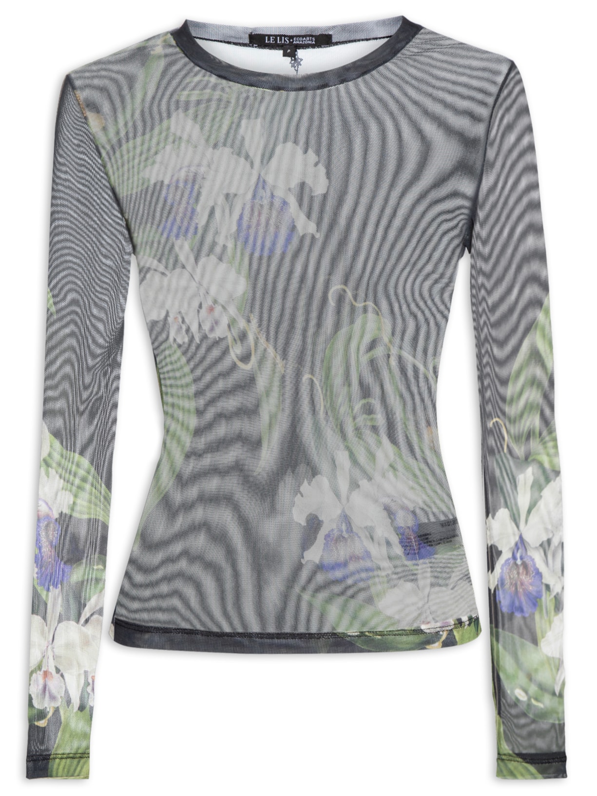 Blusa Feminina Tule Cattleya - Preto