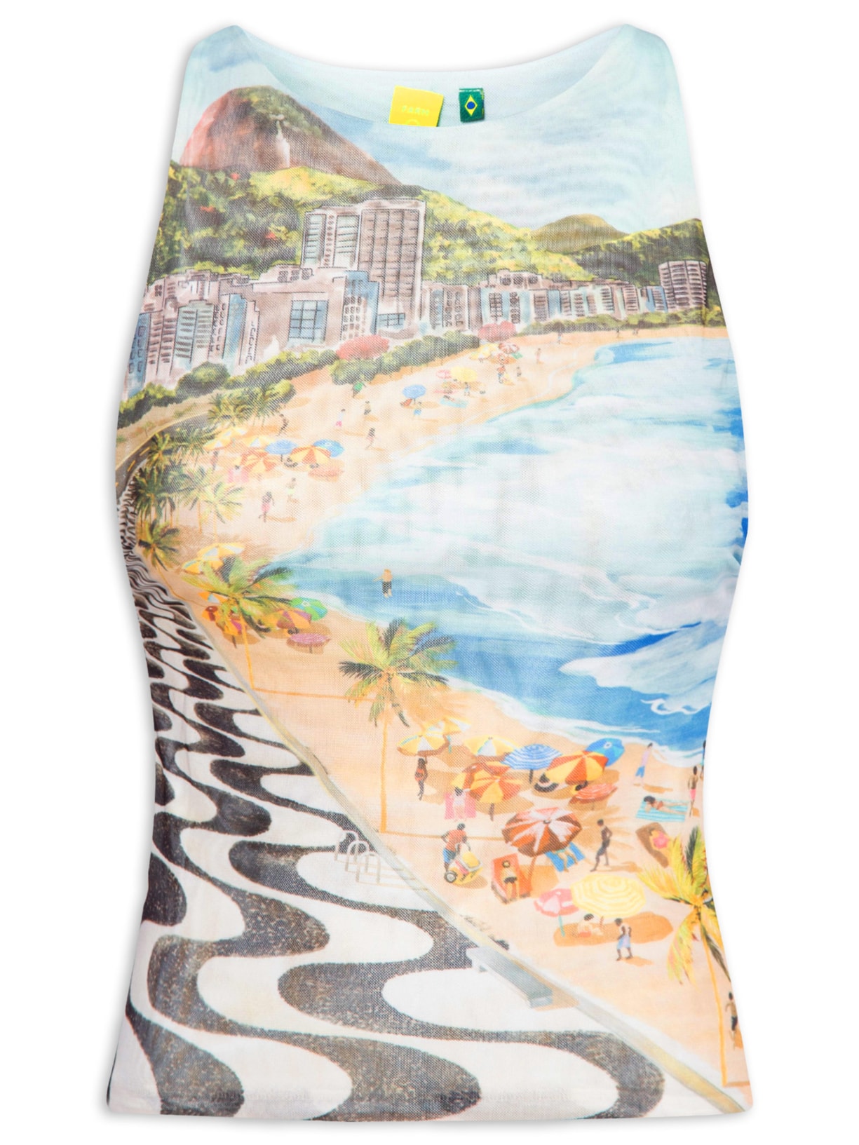 Blusa Feminina Tule Copacabana Azul Farm