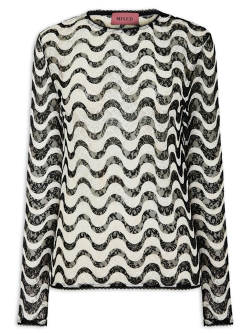 Blusa Feminina Tule Copacabana V27 - Preto